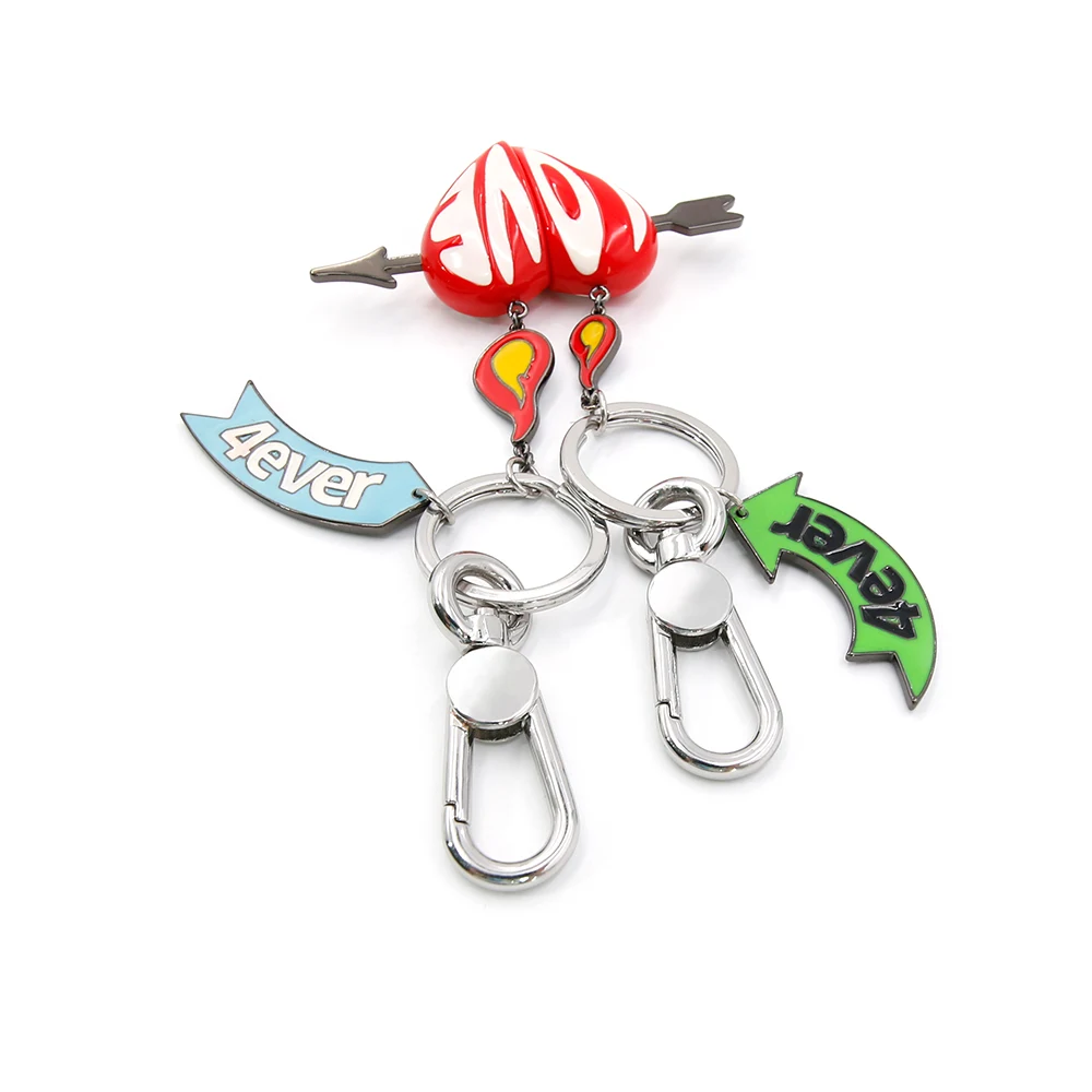 Magnetic Red Heart-Shaped Keychain