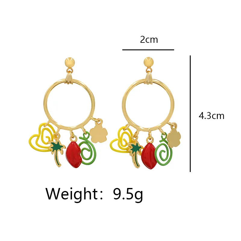 Personalized Enamel Pendants Earrings
